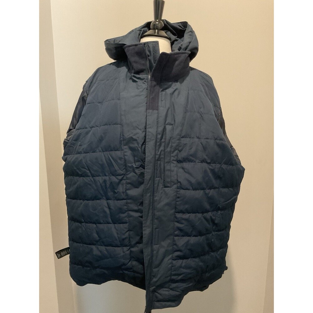 Swiss tech blue/black full zip jacket mens size 2XL lined pockets hood - Picture 11 of 12